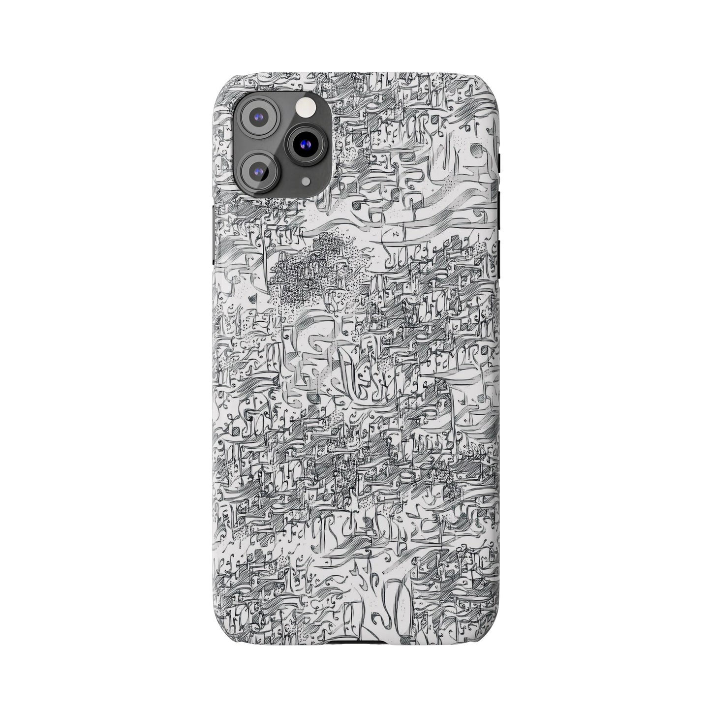.ه,- ' Modern Art Slim Phone Case -LOVE I- I -.