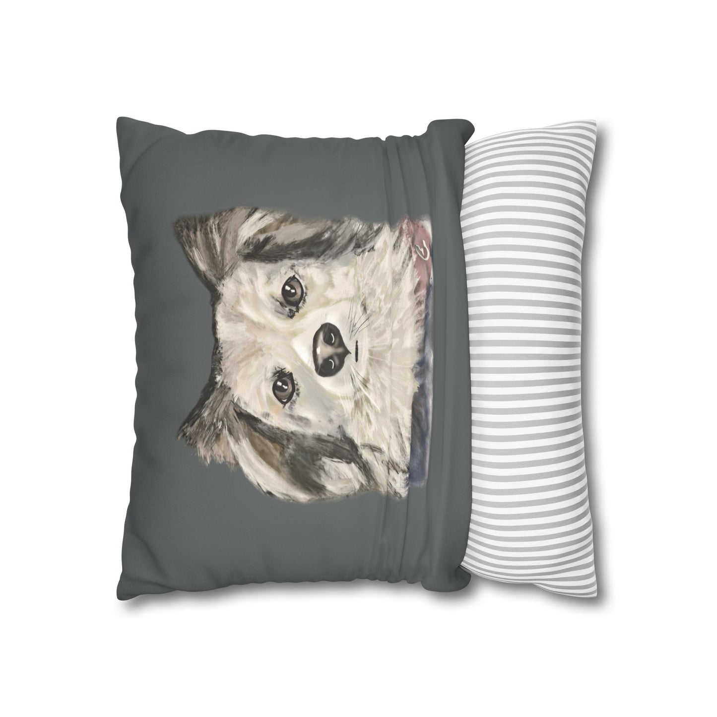 Dog Faux Suede Pillowcase - Pet Home Design