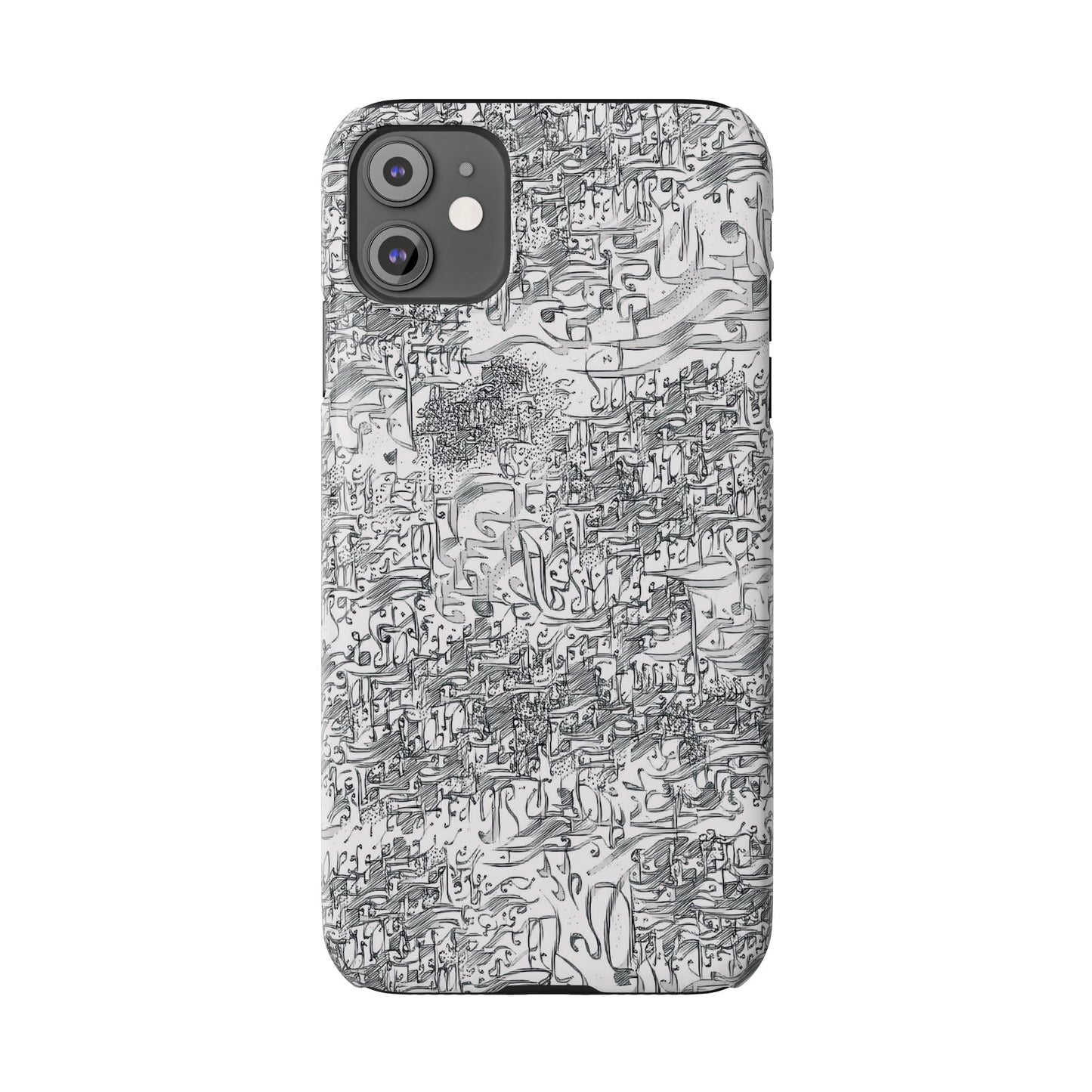 .ه,- ' Modern Art Slim Phone Case -LOVE I- I -.