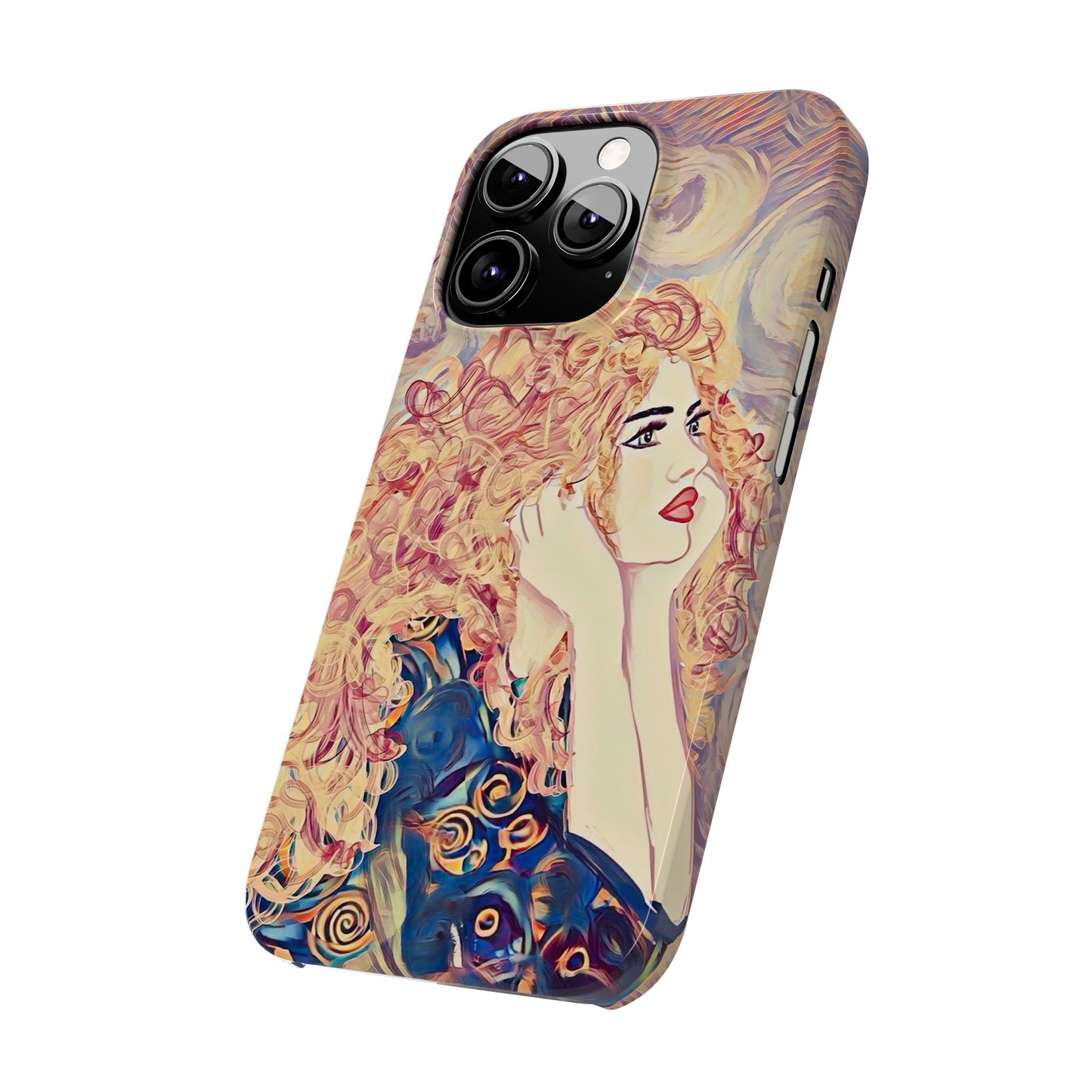 ' Modern Art Slim Phone Case -LOVE,