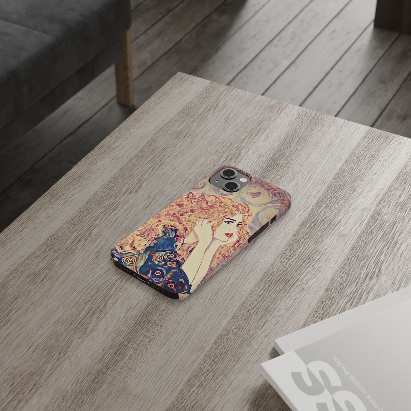 ' Modern Art Slim Phone Case -LOVE,