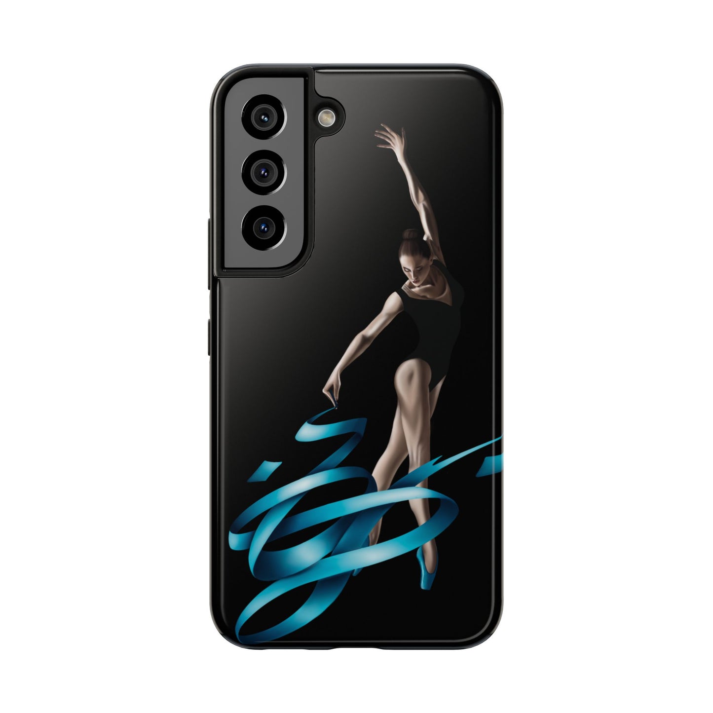 Phone Case - Ballerina with Blue Ribbon Persian Calligraphy Design