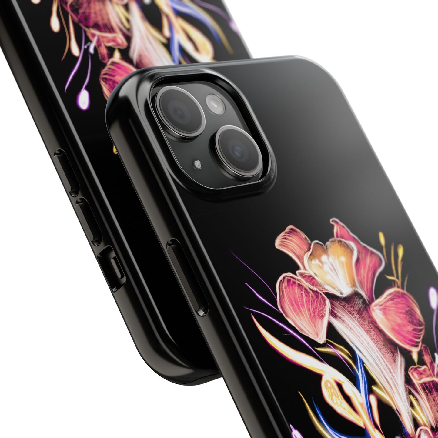 Colorful Calligraphy Flower Chic Stylish Design