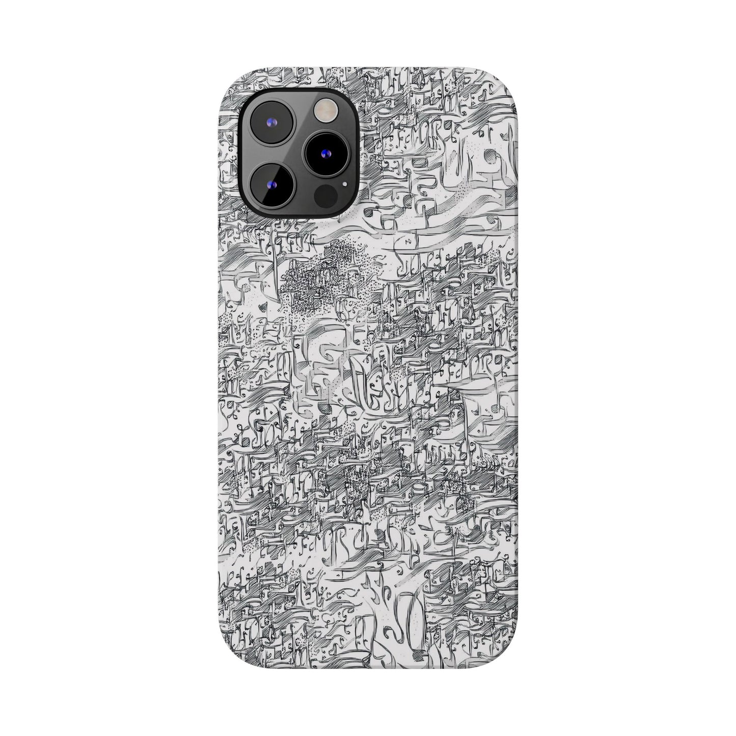 .ه,- ' Modern Art Slim Phone Case -LOVE I- I -.