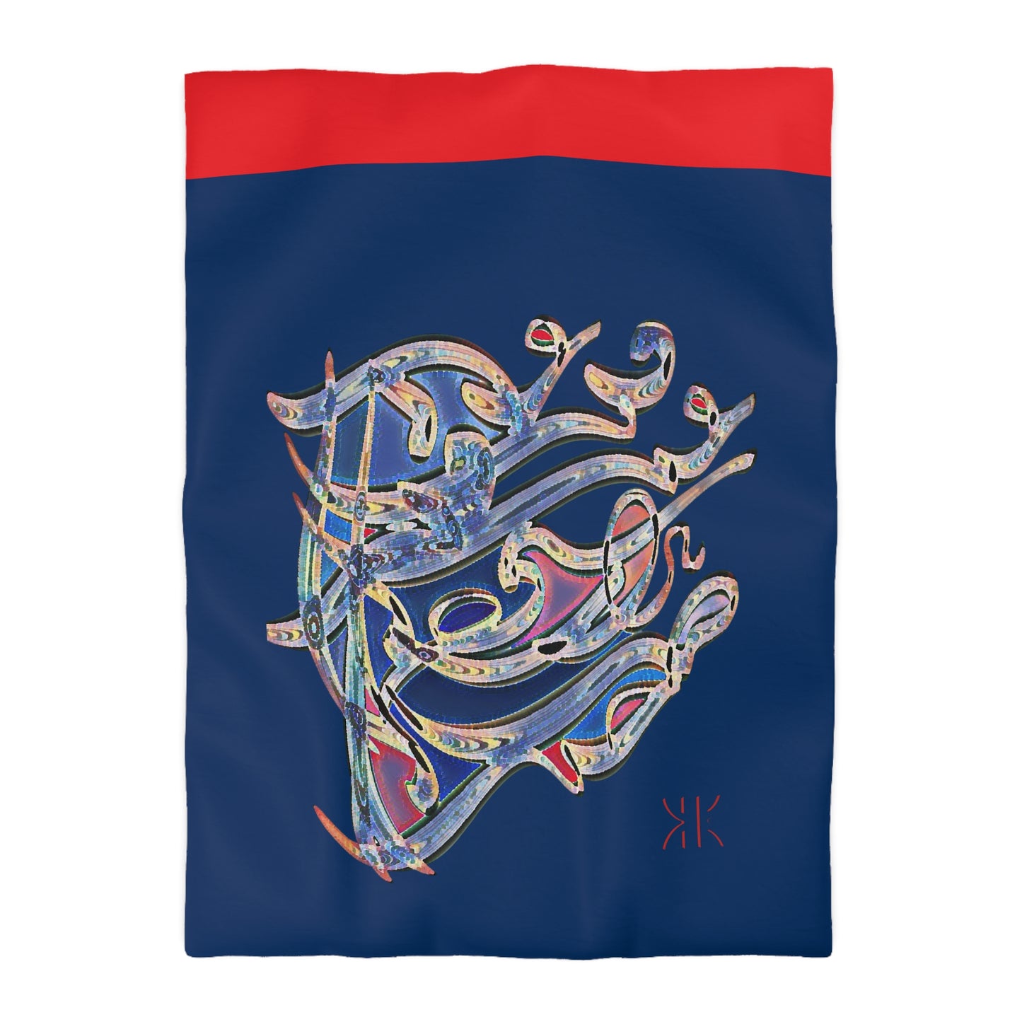 Kalli K Serenity Microfiber Duvet Cover – Elegant Modern Calligraphy design for your Bedrooms