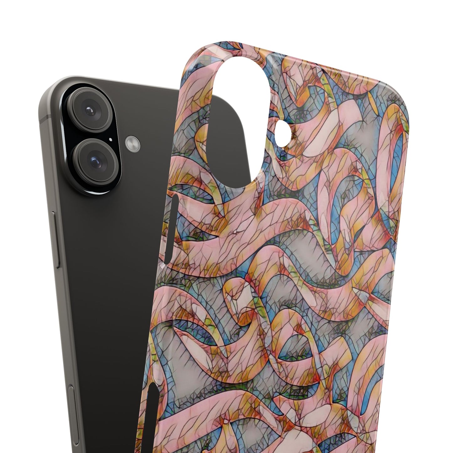 ' Modern Art Slim Phone Case -LOVE I-