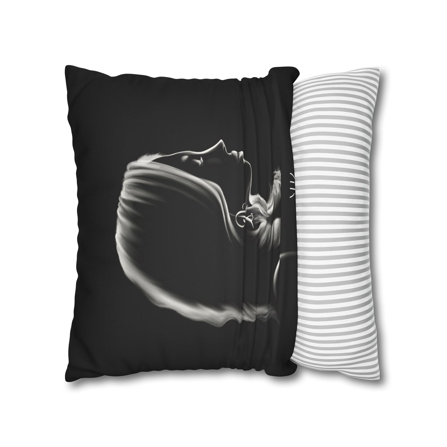 Square Pillowcase - Modern Art Portrait Watercolour Design