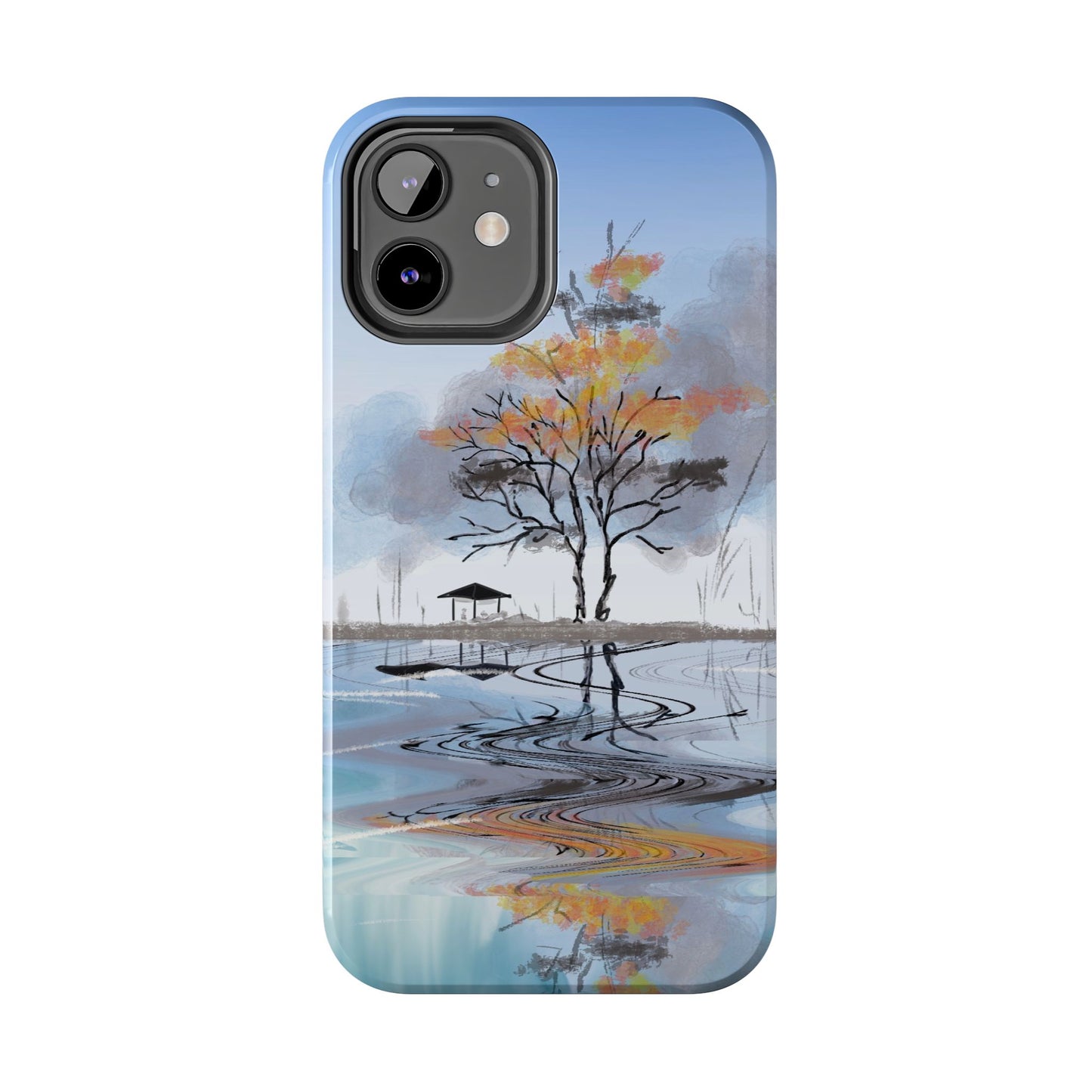 Serenity Phone Case Persian Calligraphy Art.