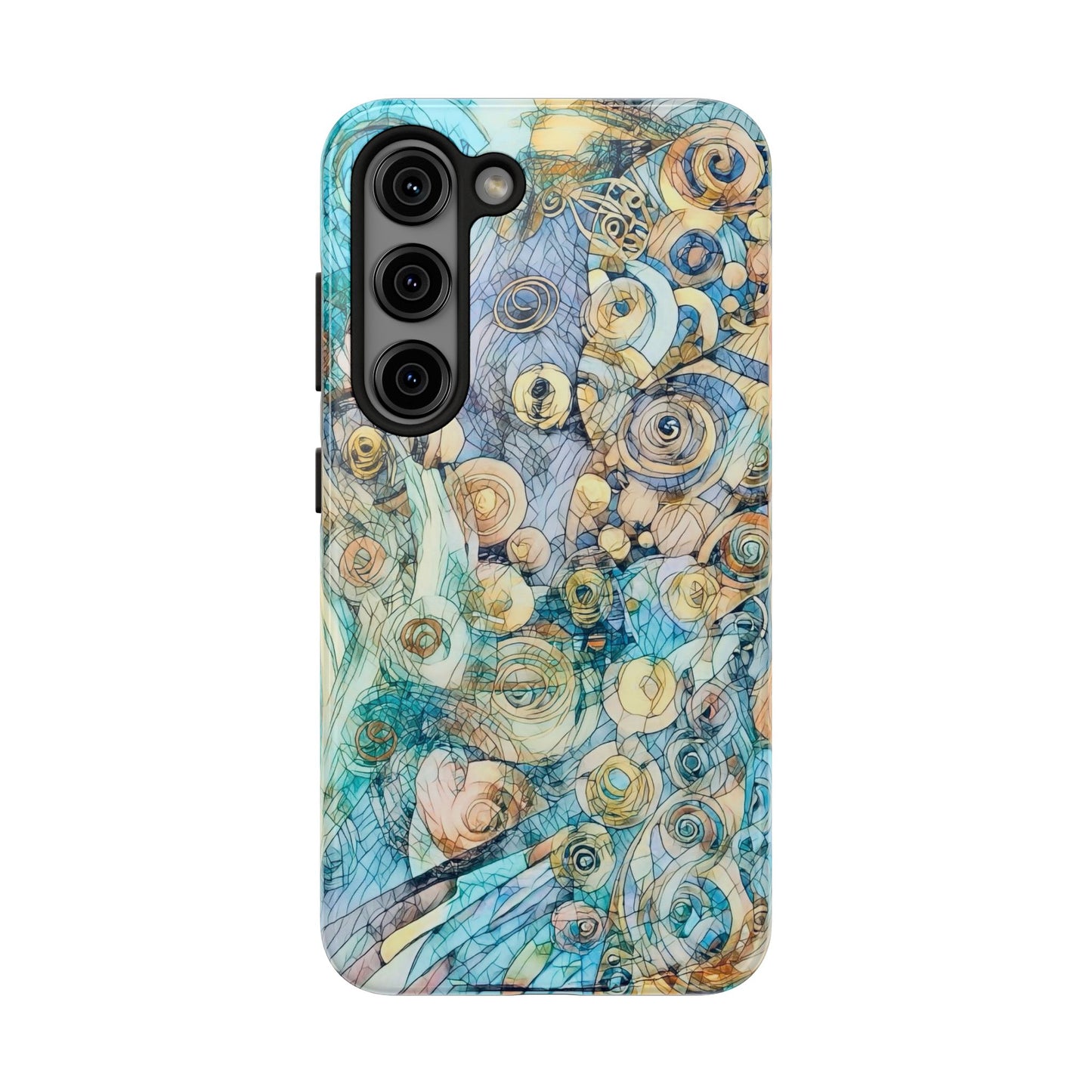 Golden Swirls Phone Case