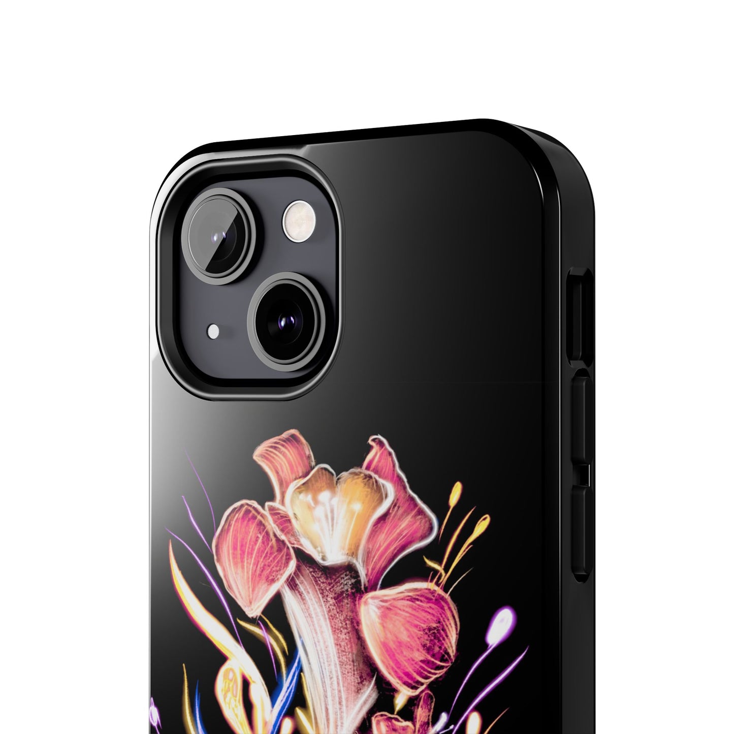 Colorful Calligraphy Flower Chic Stylish Design