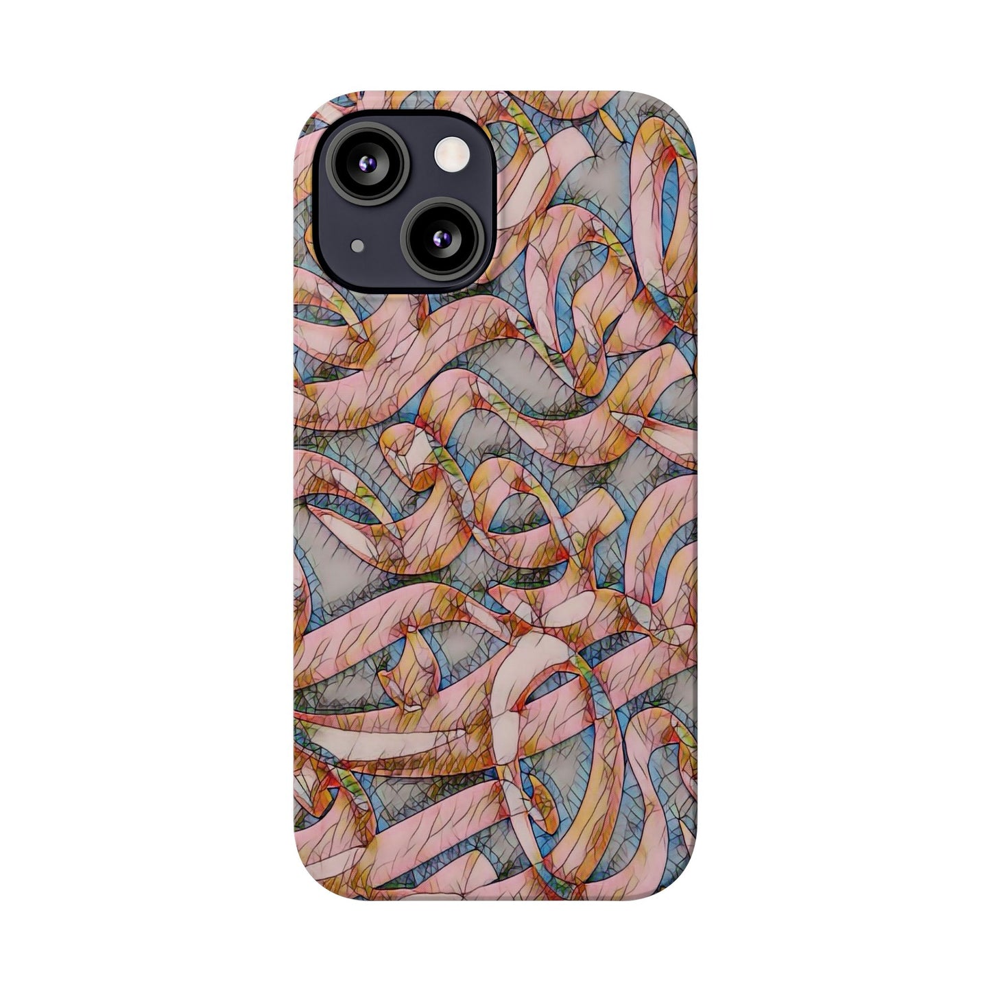 ' Modern Art Slim Phone Case -LOVE I-
