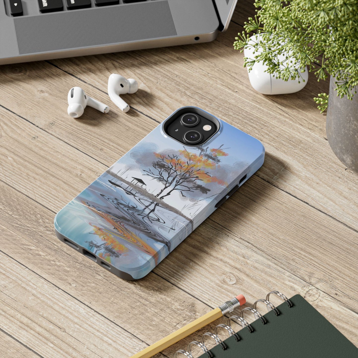Serenity Phone Case Persian Calligraphy Art.