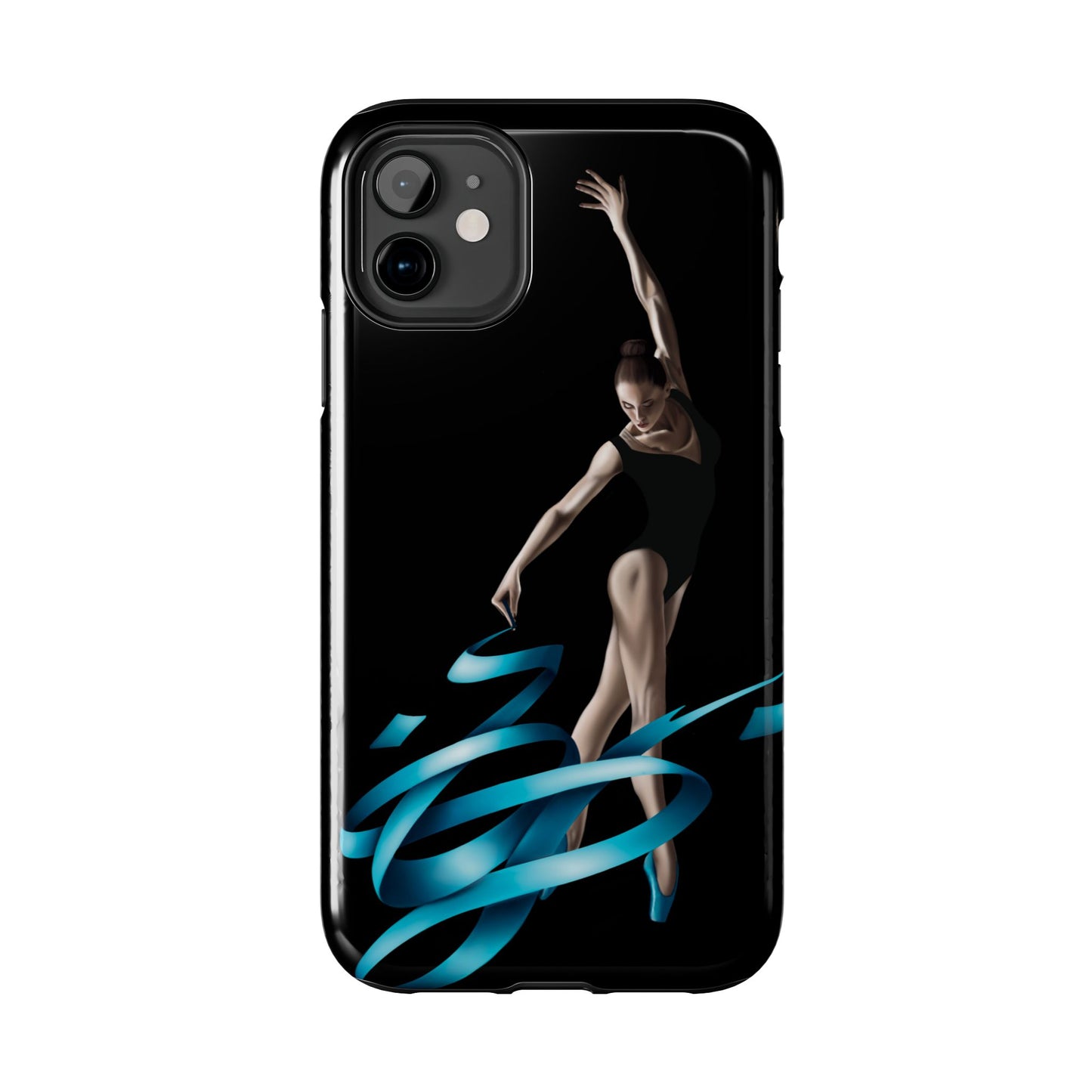 Phone Case - Ballerina with Blue Ribbon Persian Calligraphy Design