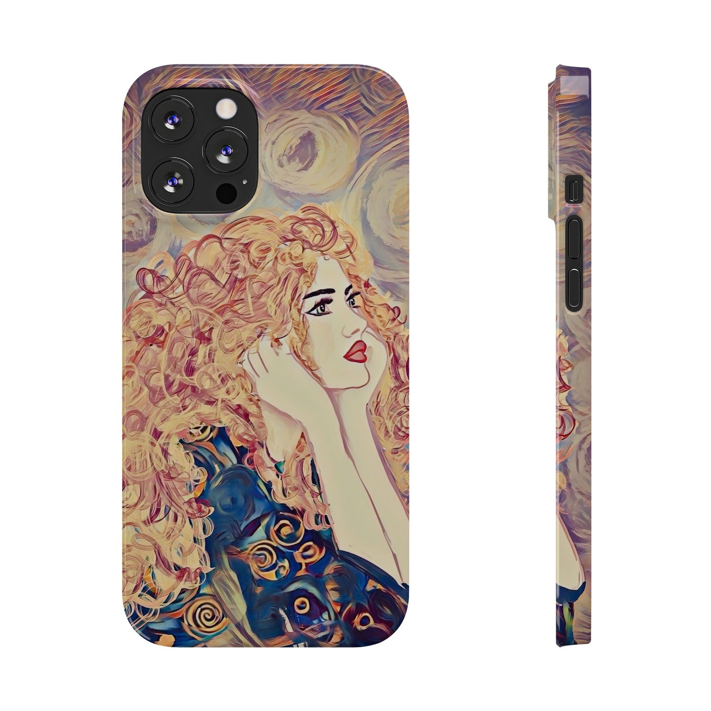 ' Modern Art Slim Phone Case -LOVE,