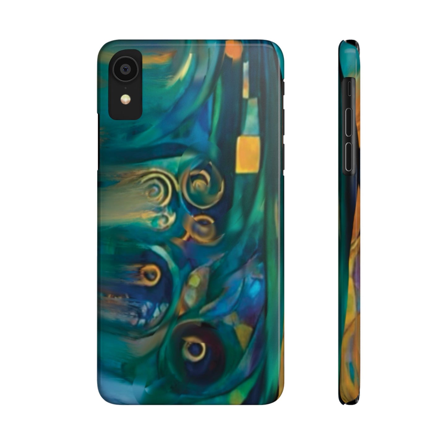 ' Modern Art Slim Phone Case -LOVE I-