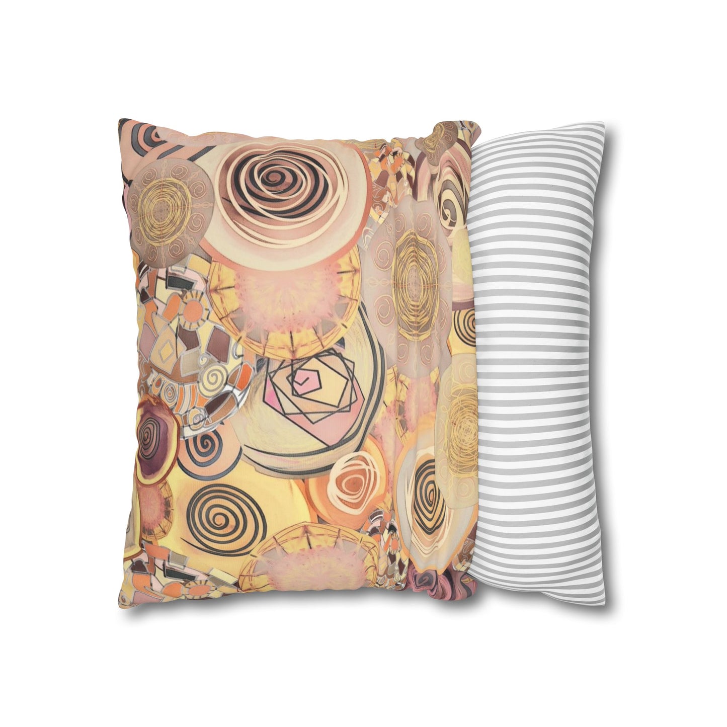 Modern art inspired beauty Faux Suede Square Pillow Cover