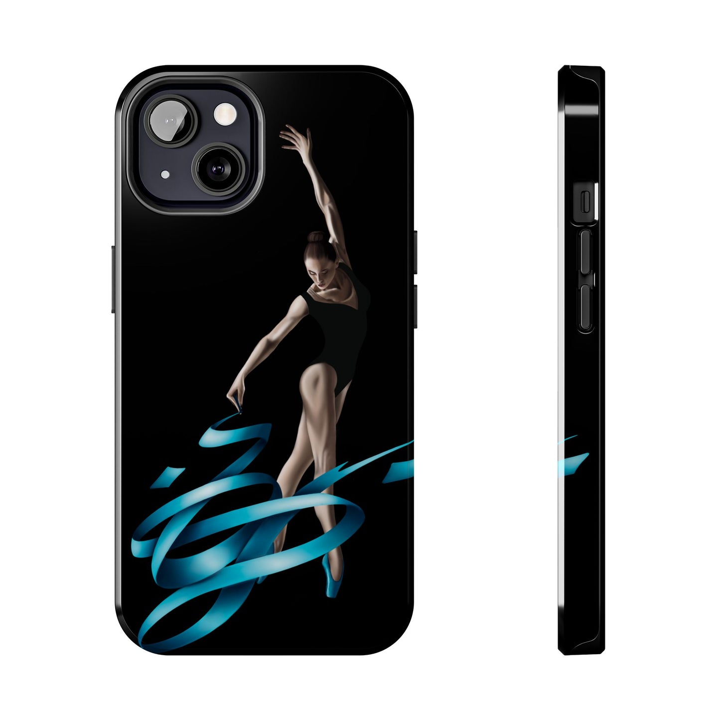 Phone Case - Ballerina with Blue Ribbon Persian Calligraphy Design