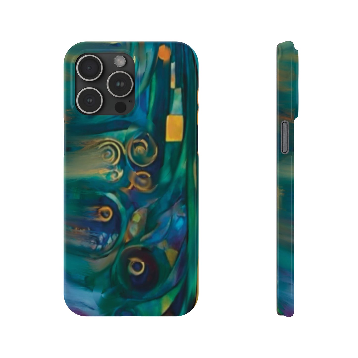 ' Modern Art Slim Phone Case -LOVE I-