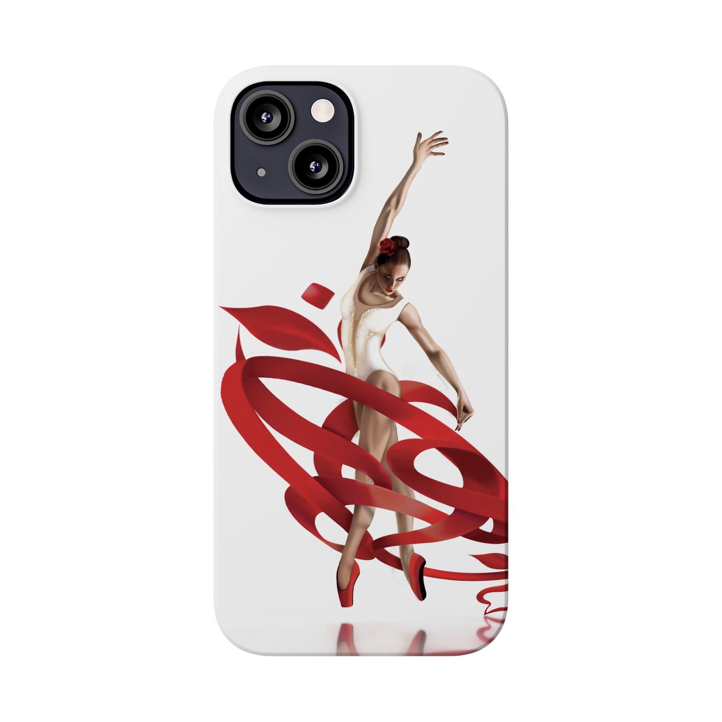 Elegant Ballet Dancer Ribbon Slim Phone Case - Perfect for Dance Lovers
