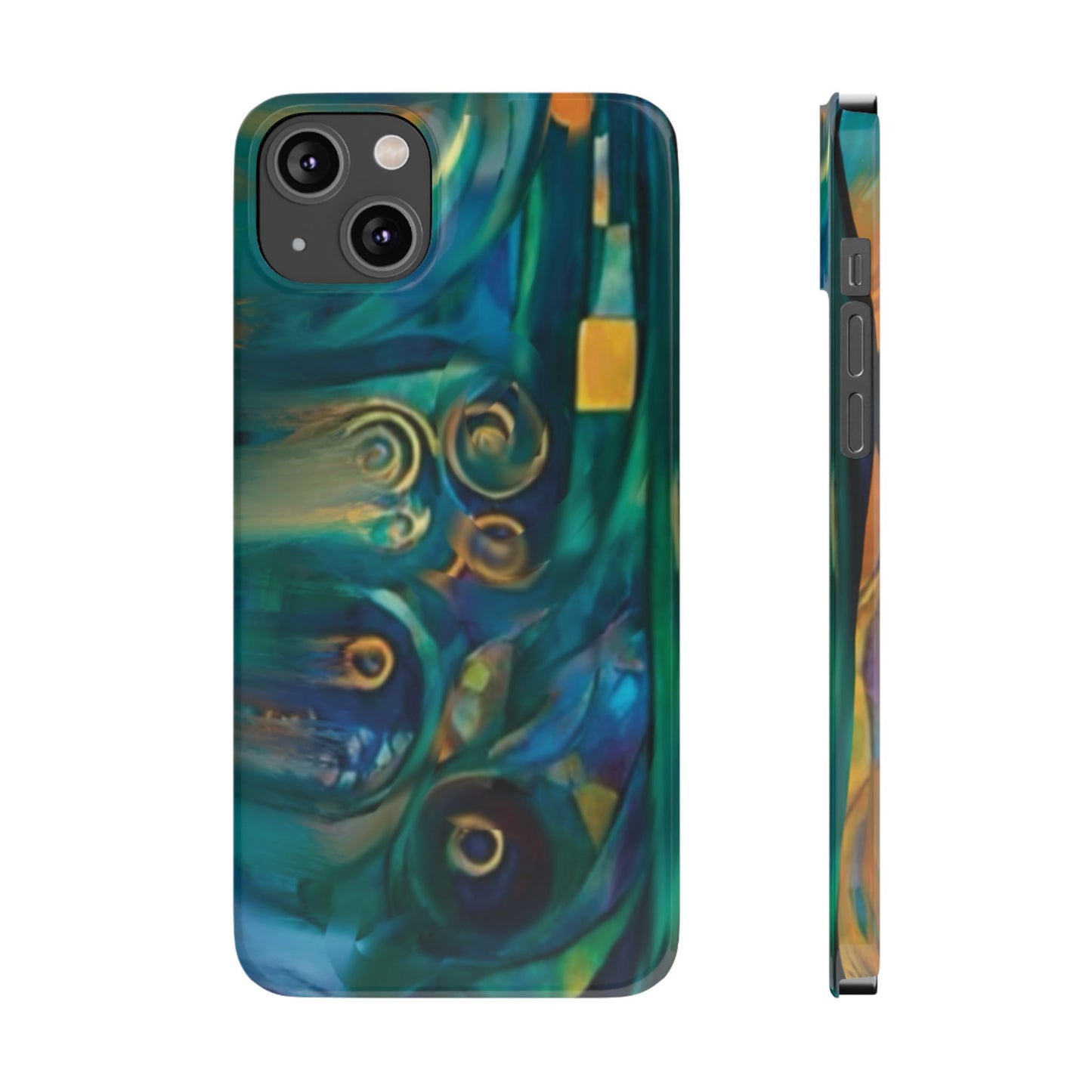 ' Modern Art Slim Phone Case -LOVE I-