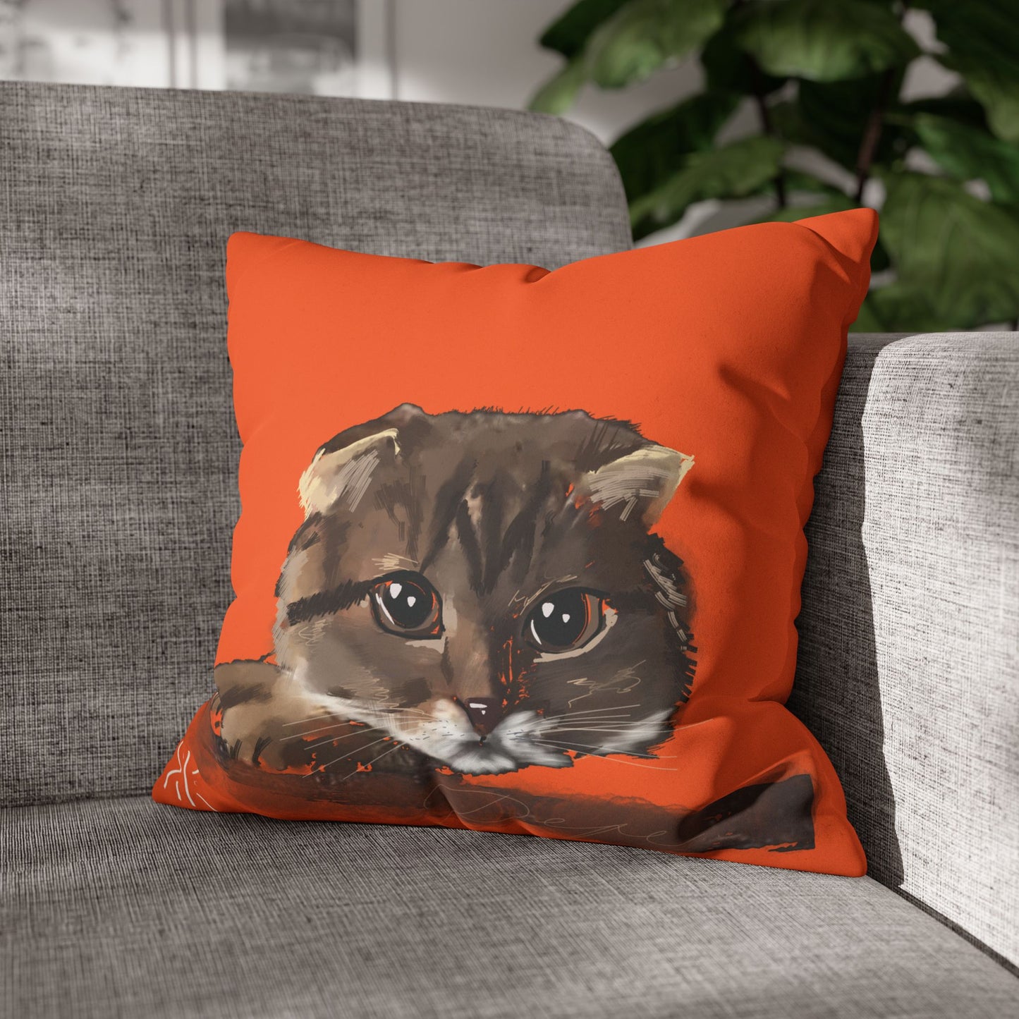 Pepe Pillowcase - Modern Art Portrait Watercolour Design