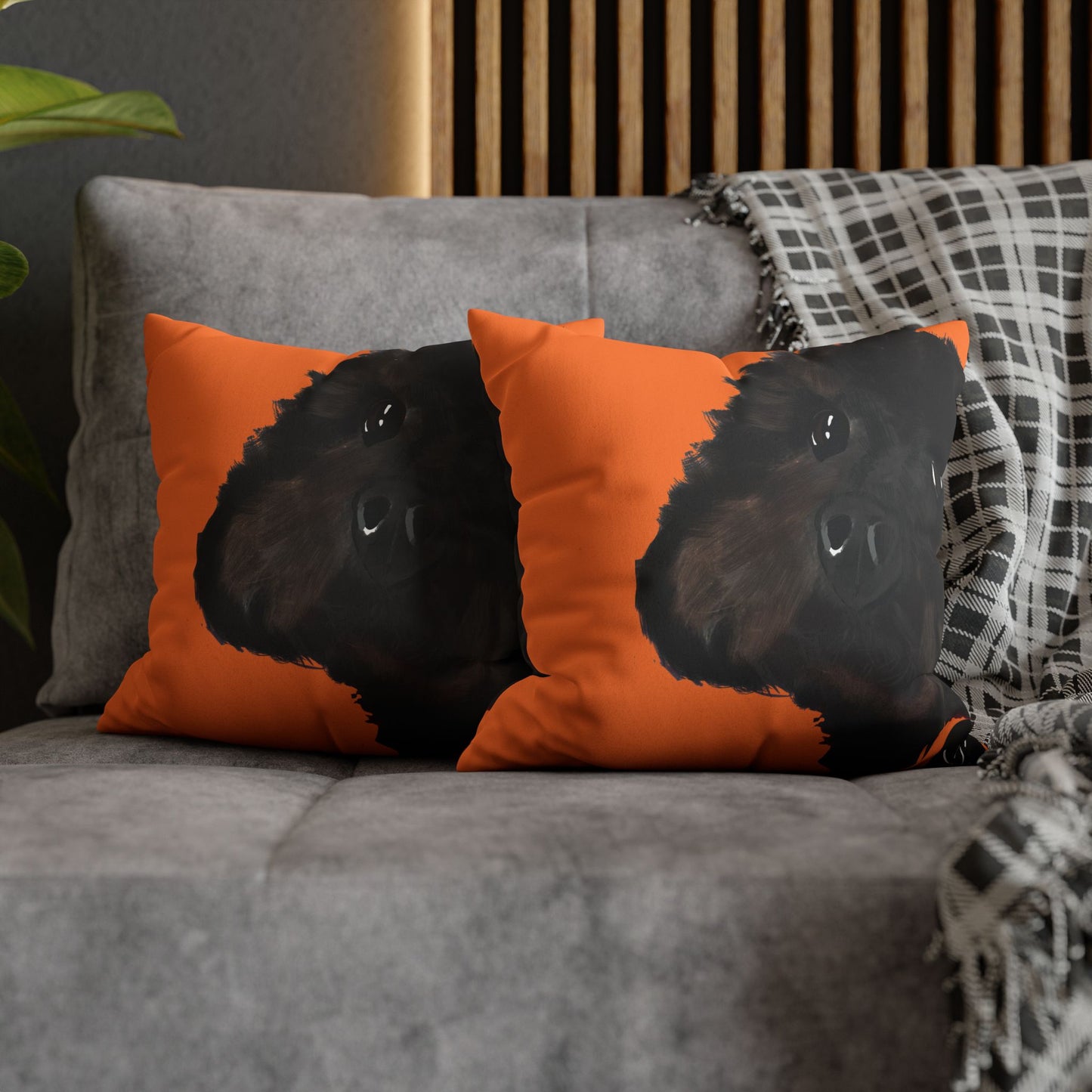 COAL Pillowcase - Modern Art Portrait Watercolour Design
