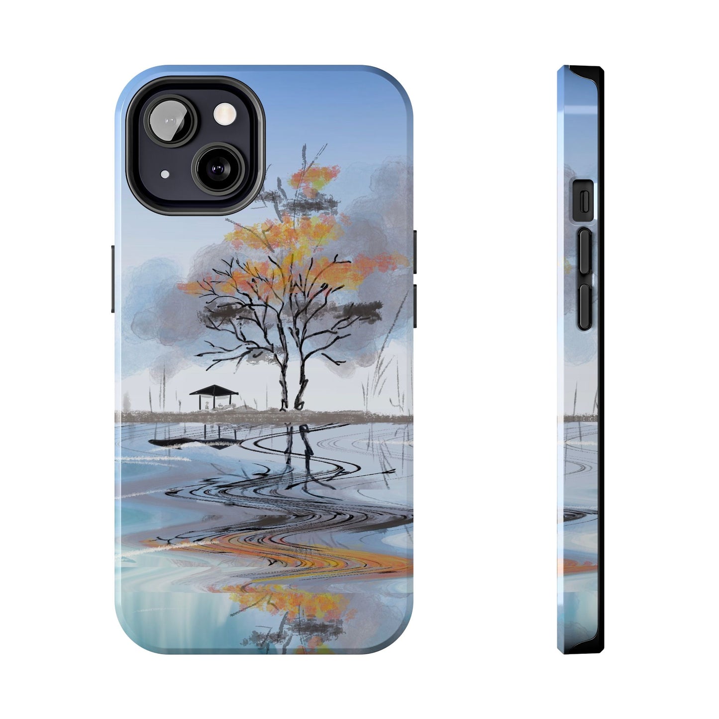 Serenity Phone Case Persian Calligraphy Art.