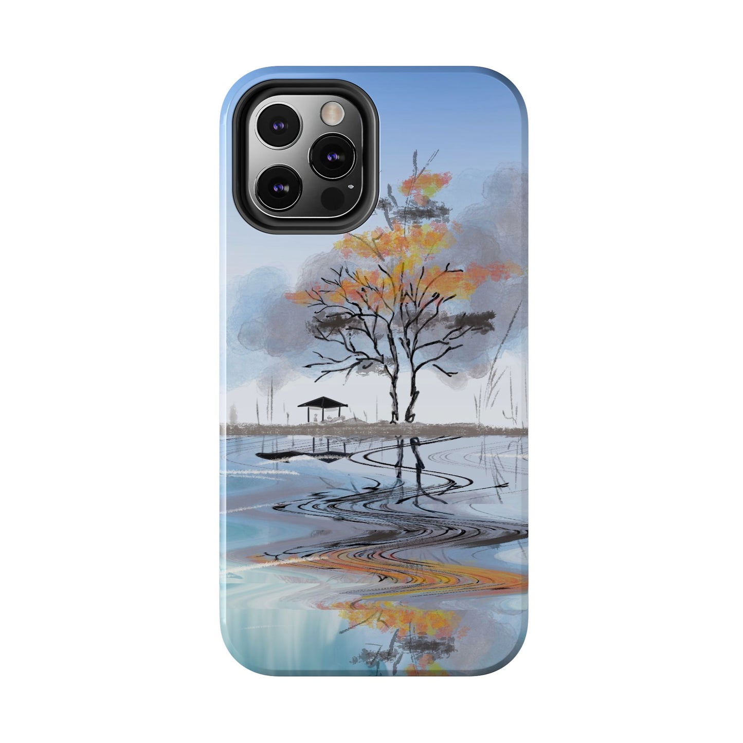 Serenity Phone Case Persian Calligraphy Art.