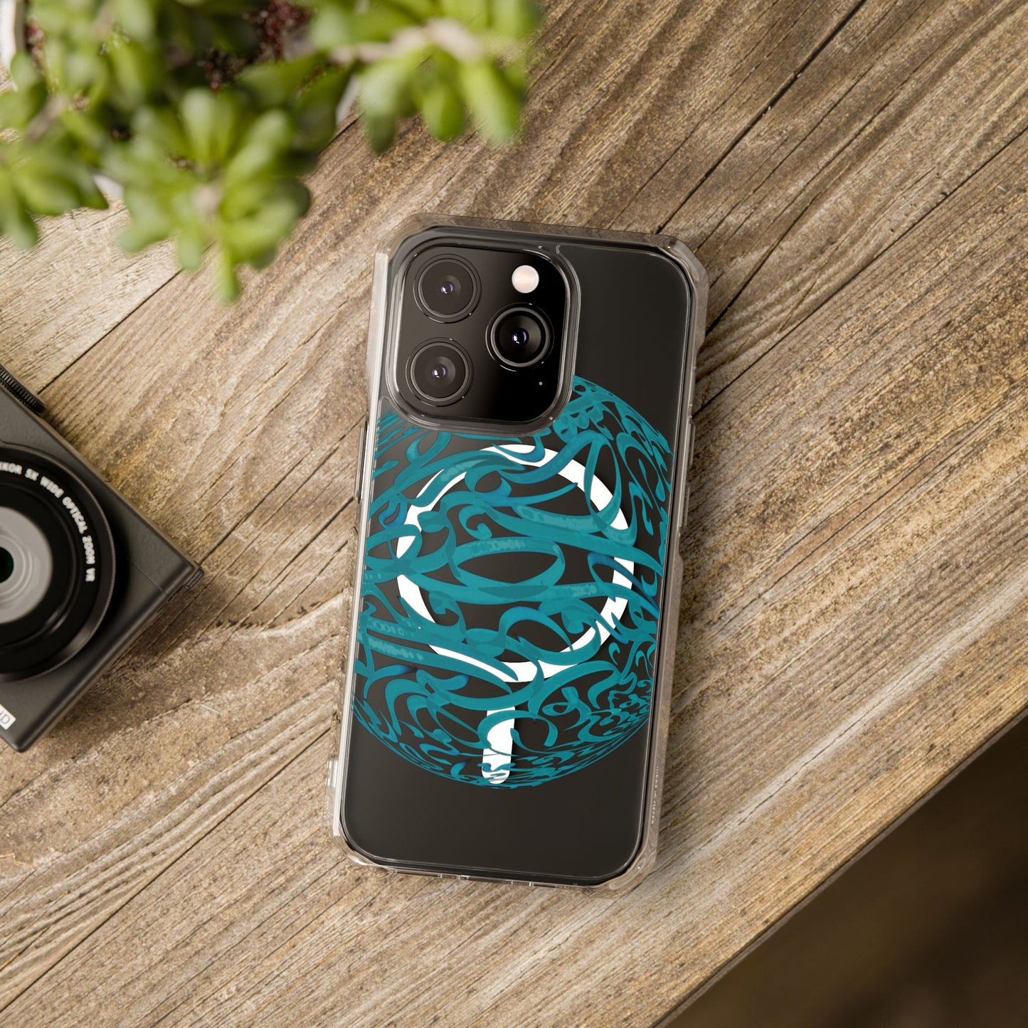 Copy of Copy of Phone Case - Pink Ribbon Persian Calligraphy Design - Magnetic Case
