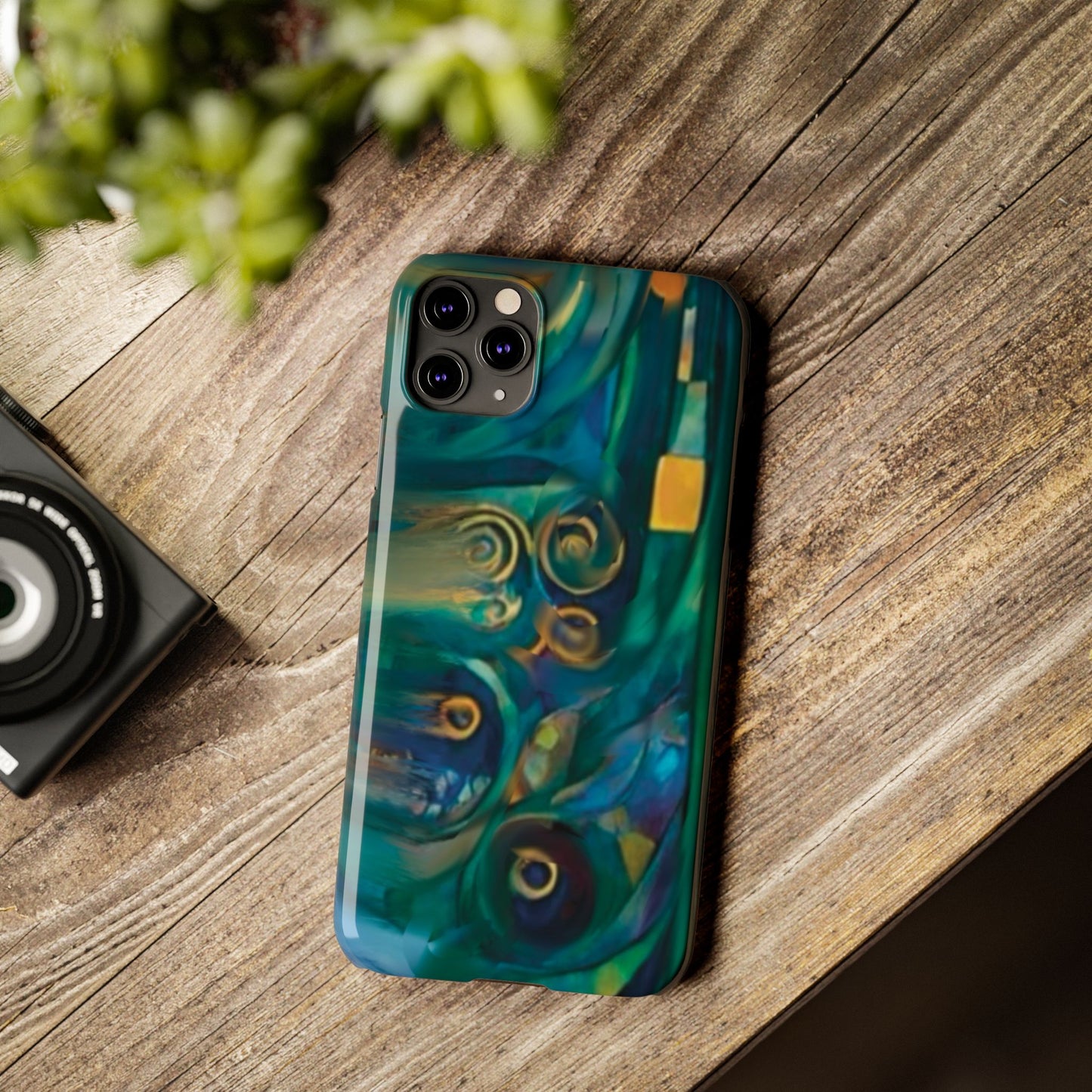 ' Modern Art Slim Phone Case -LOVE I-