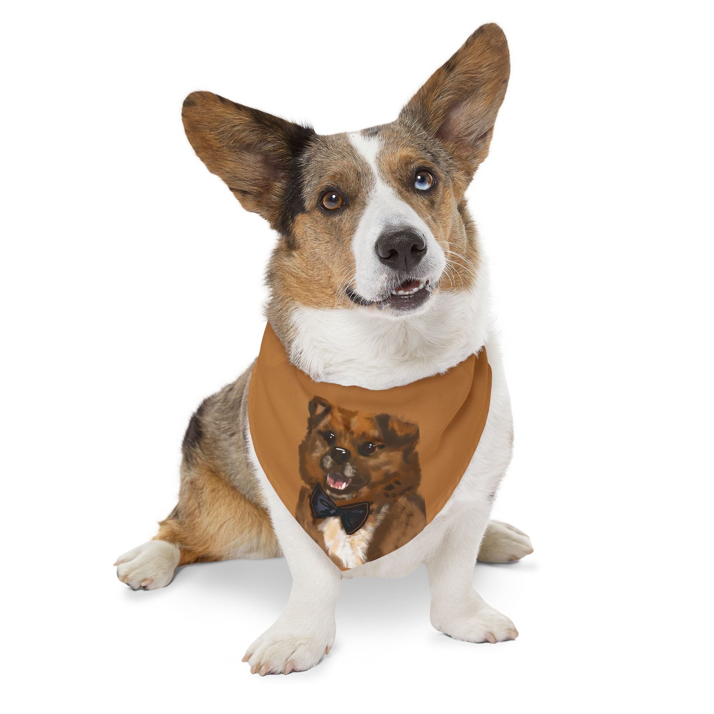 Baghlava Dapper Dog Bandana Collar - Cute Pet Accessory with Bowtie Design