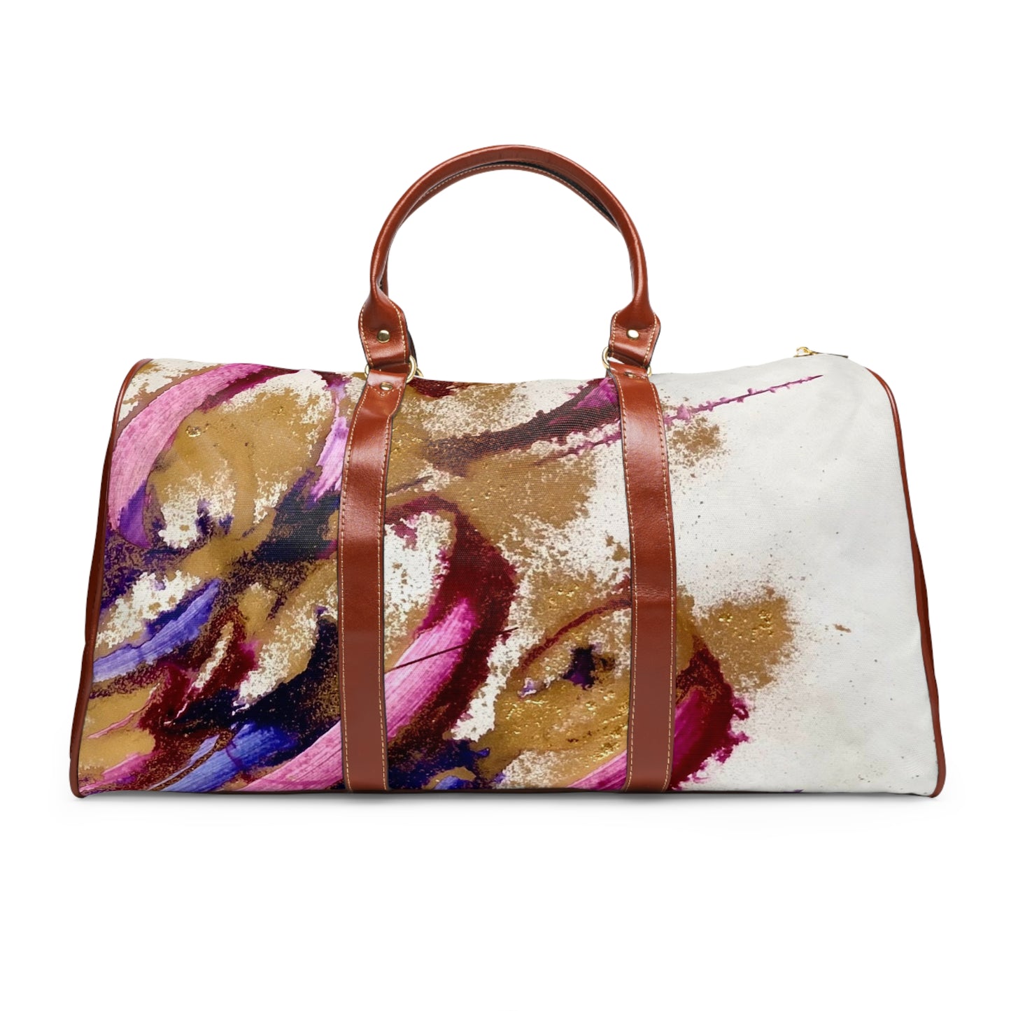 Vibrant Waterproof Travel Bag - KalliK modern calligraphy - Perfect for Adventurers
