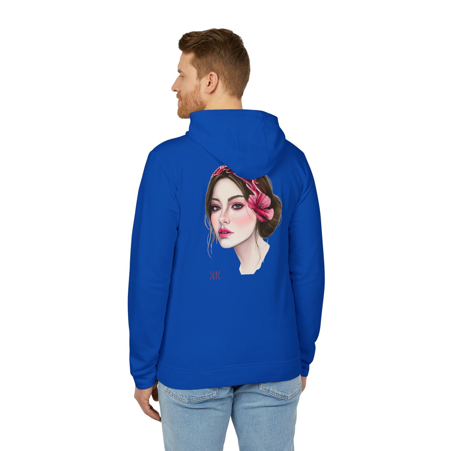Kalli K X Adidas Unisex Fleece Hoodie- calligraphy headband
