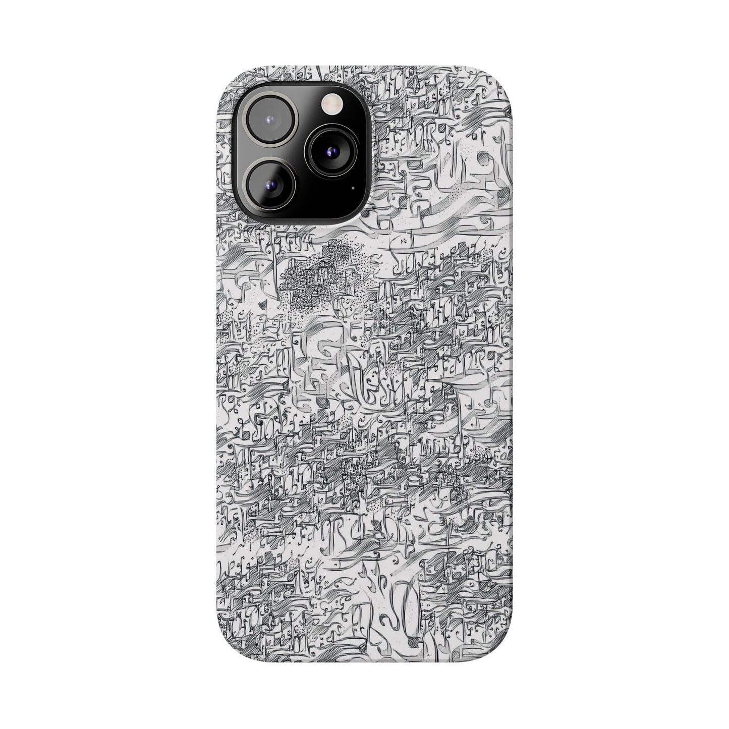 .ه,- ' Modern Art Slim Phone Case -LOVE I- I -.