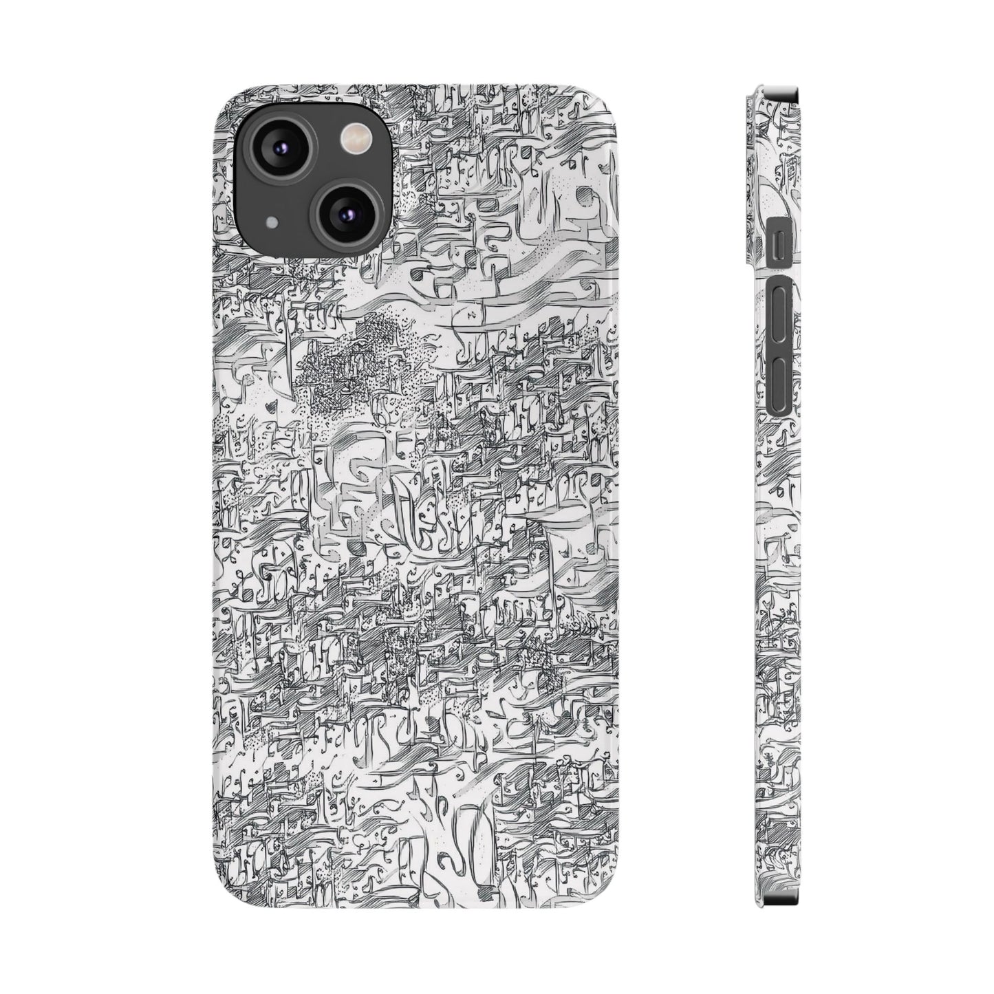 .ه,- ' Modern Art Slim Phone Case -LOVE I- I -.