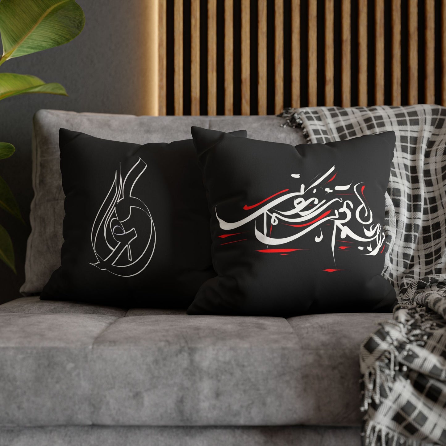 Modern Calligraphy Faux Suede Pillowcase - Home Design