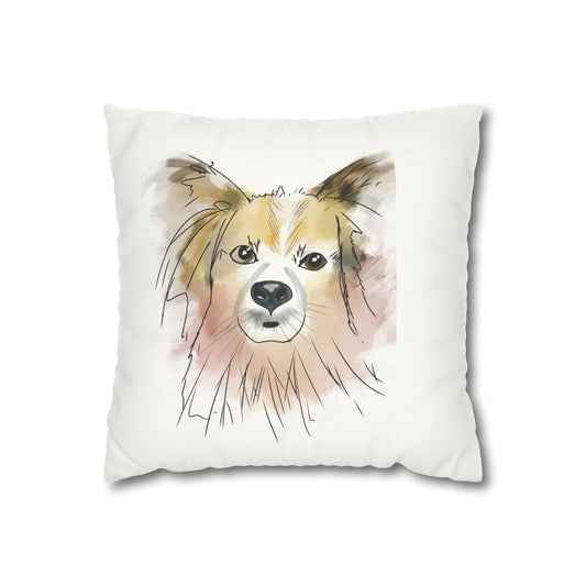 Puppy Faux Suede Pillowcase - Pet Home Design