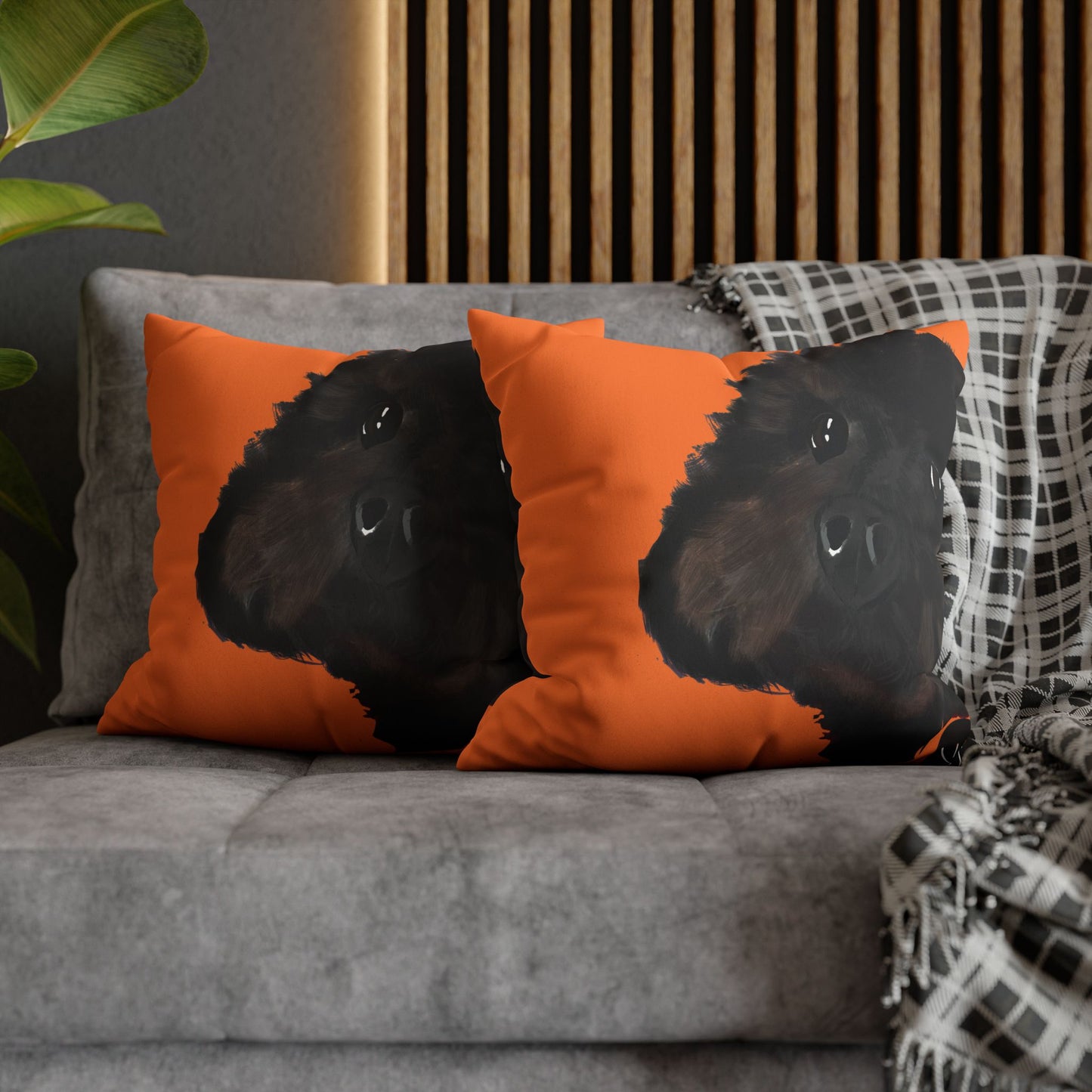 COAL Pillowcase - Modern Art Portrait Watercolour Design