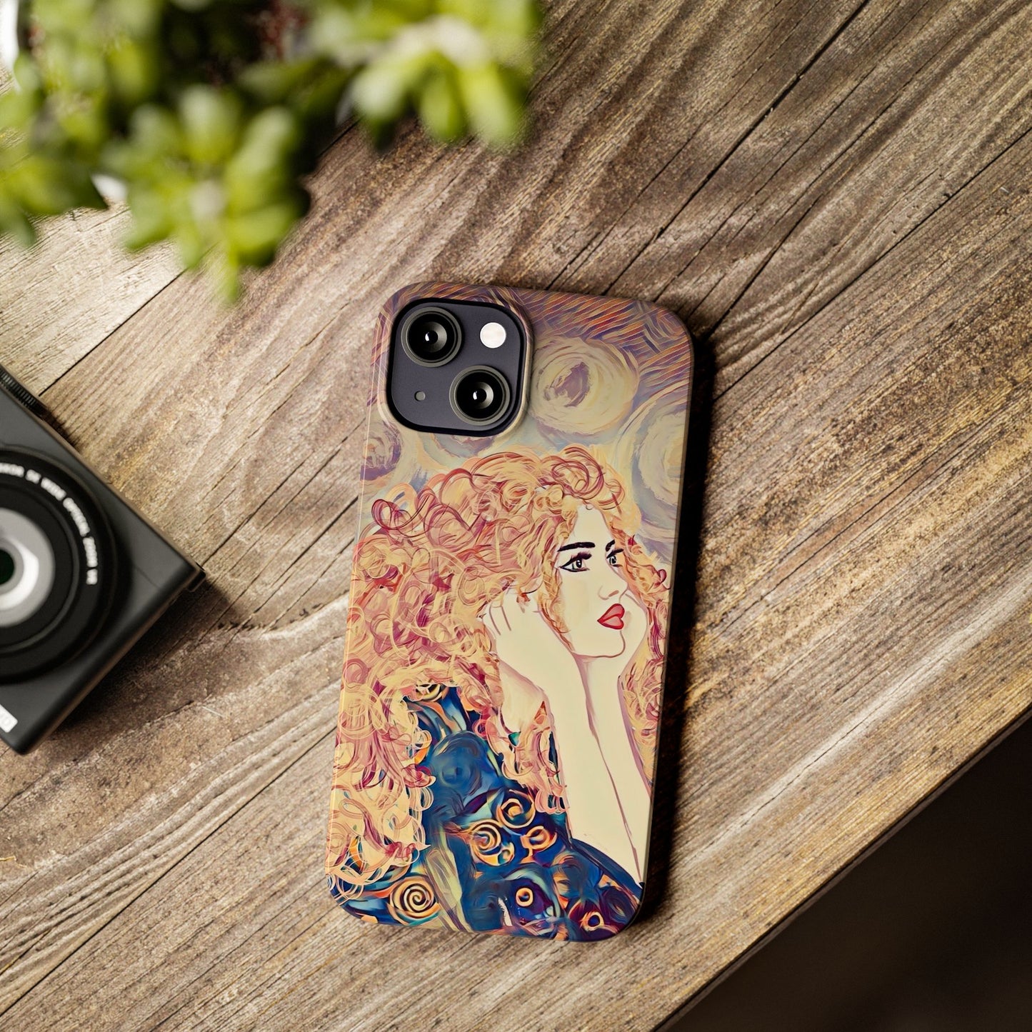 ' Modern Art Slim Phone Case -LOVE,