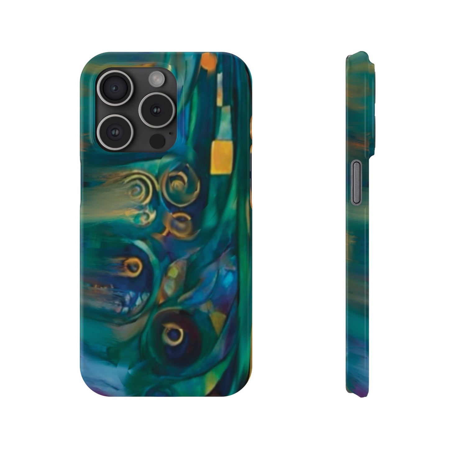 ' Modern Art Slim Phone Case -LOVE I-