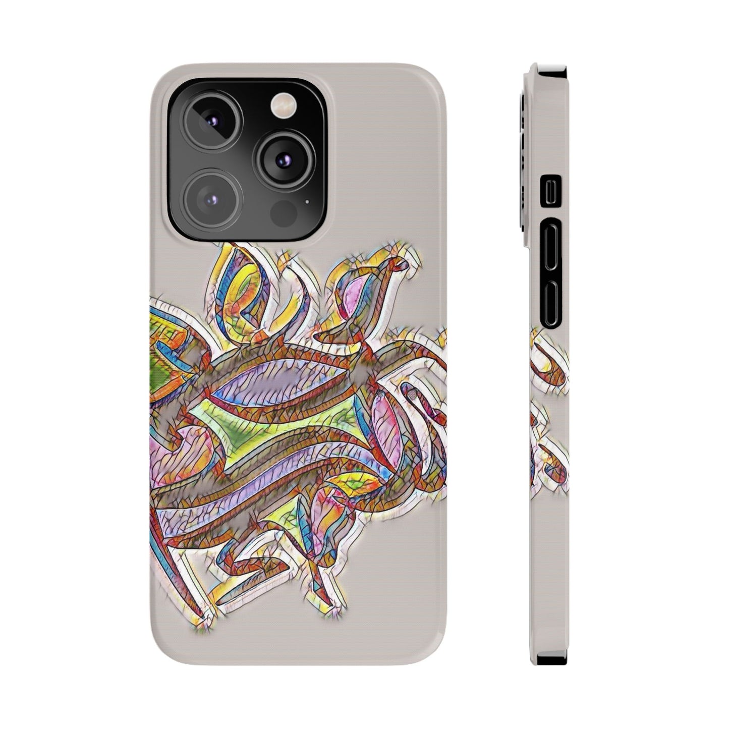 ' Modern Art Slim Phone Case -LOVE