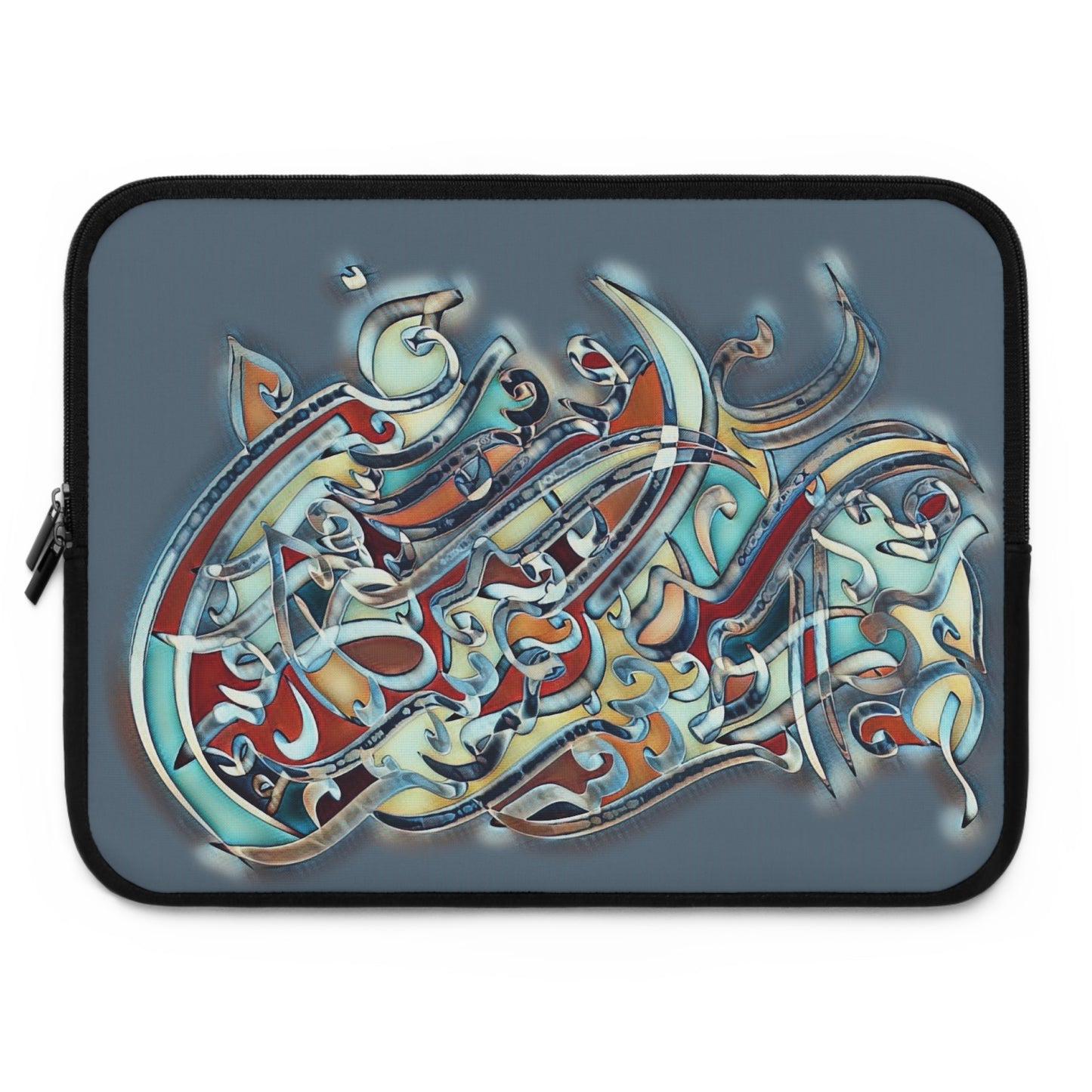 Laptop Sleeve -Modern Digital Calligraphy Art Design