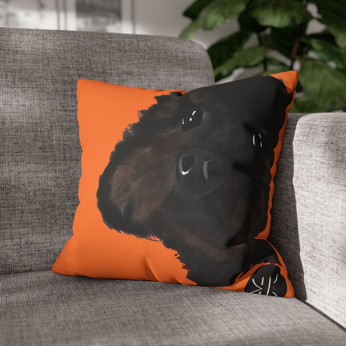 COAL Pillowcase - Modern Art Portrait Watercolour Design