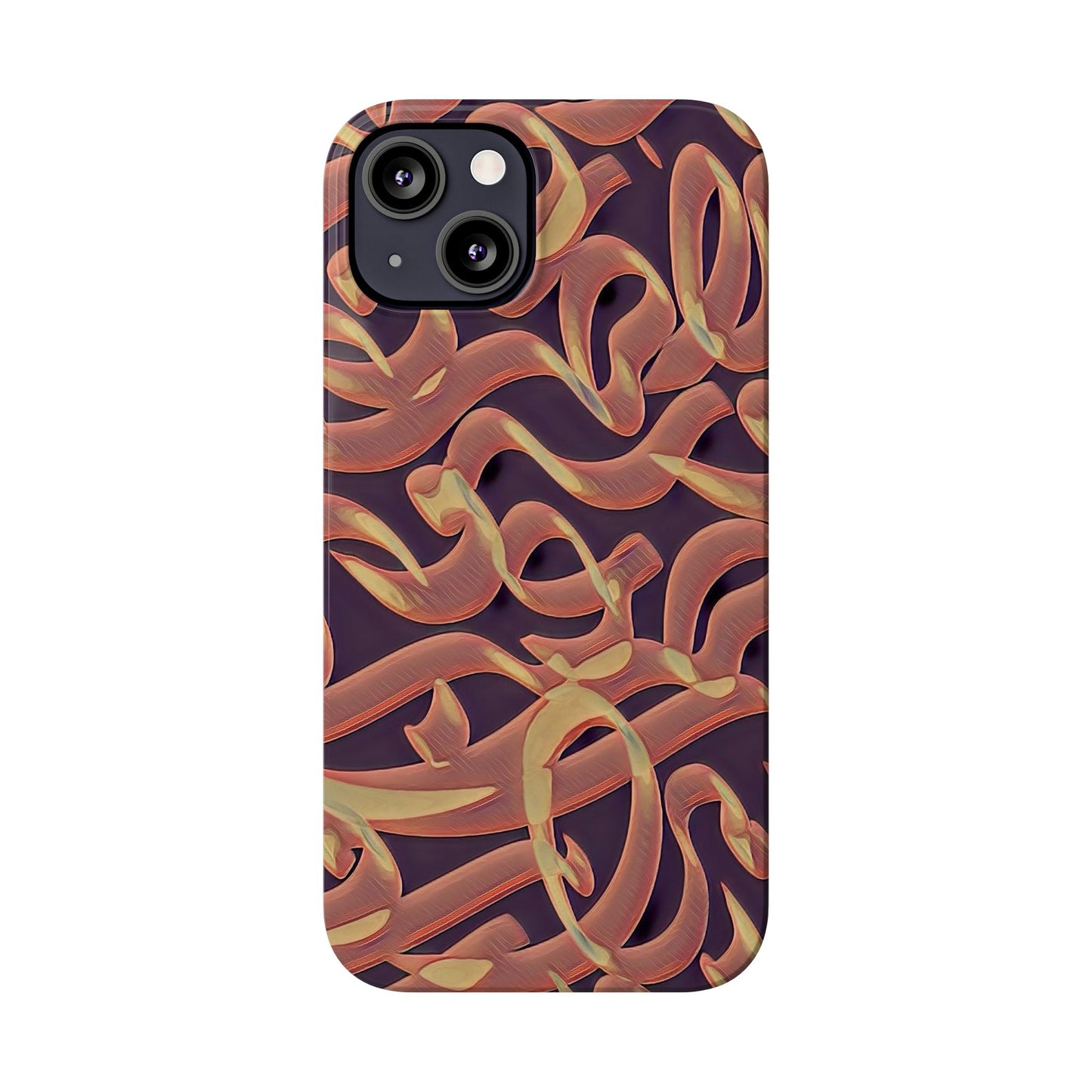' Modern Art Slim Phone Case -LOVE I-