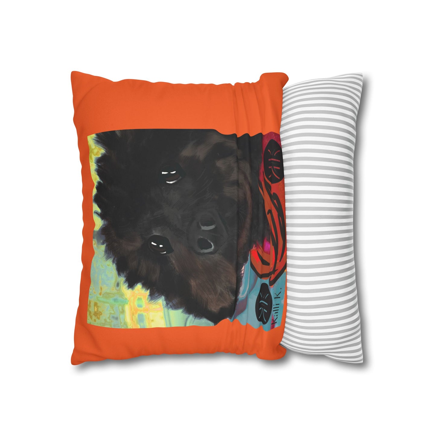 COAL Pillowcase - Modern Art Portrait Watercolour Design