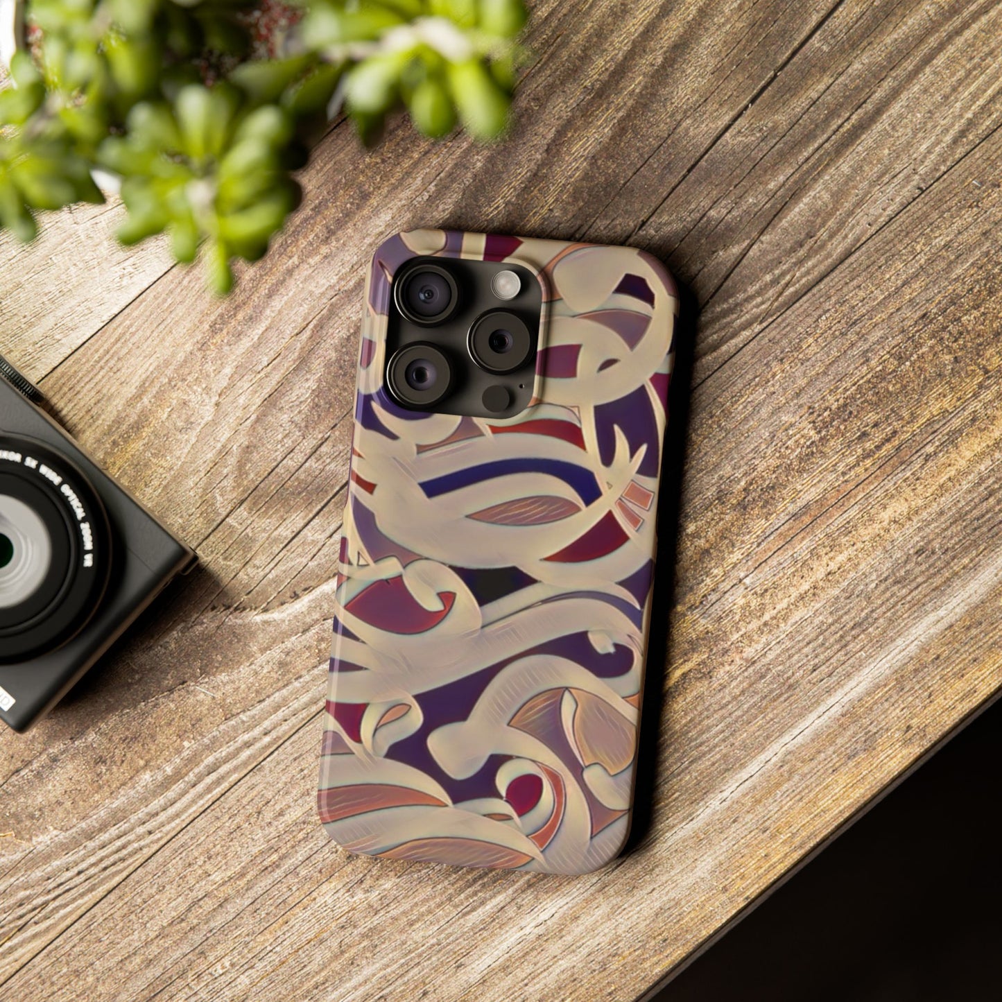 ' Modern Art Slim Phone Case -LOVE