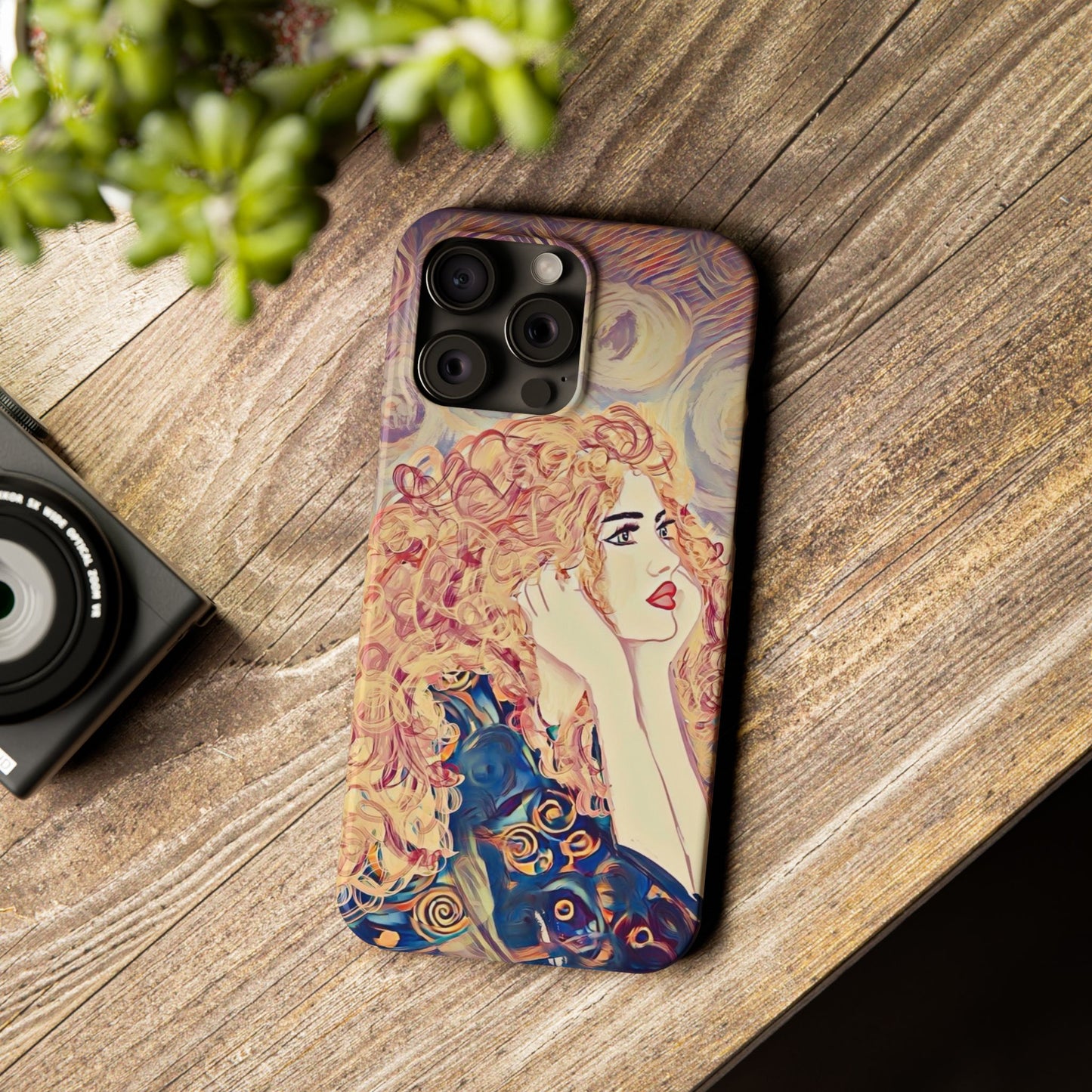 ' Modern Art Slim Phone Case -LOVE,