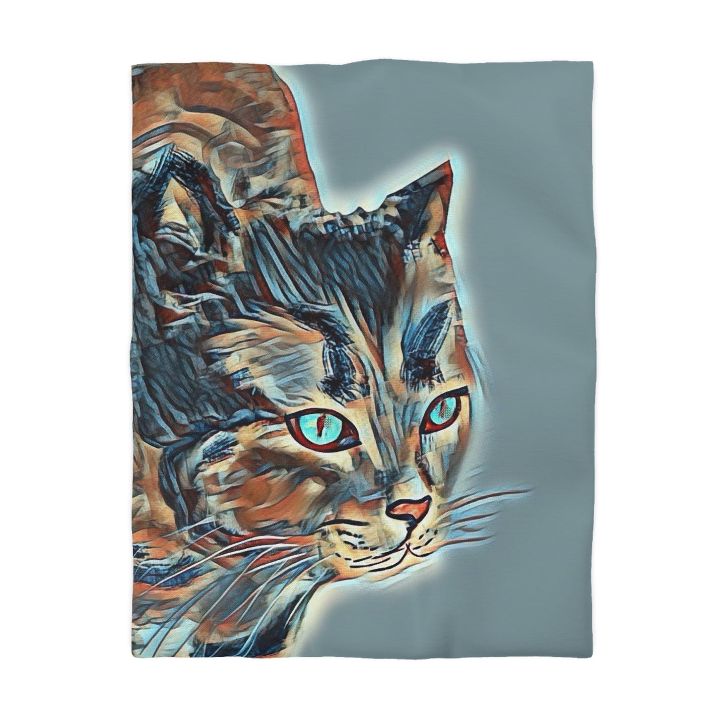 Serenity Microfiber Duvet Cover – Elegant Water ink painting for Cozy Bedrooms.