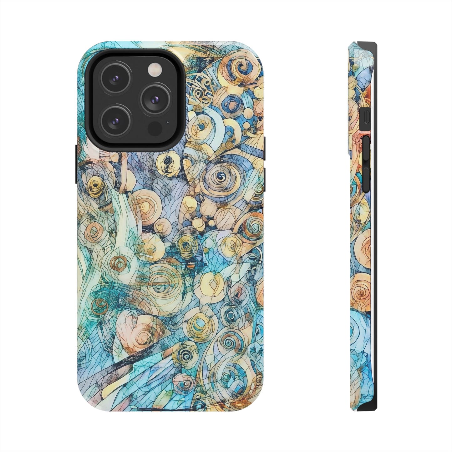 Golden Swirls Phone Case
