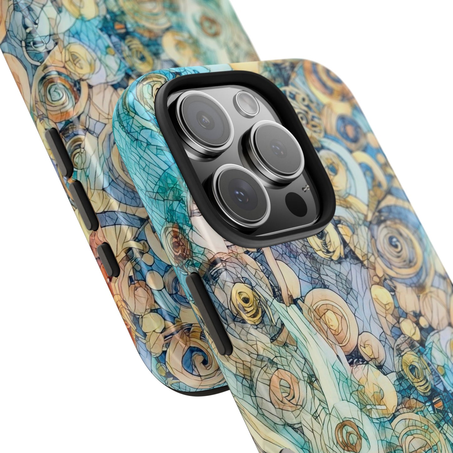 Golden Swirls Phone Case